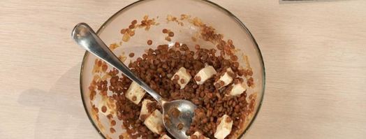 роллы из говяжьей печенки с чечевицей. Шаг 7