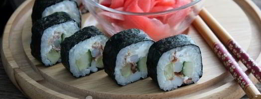 роллы с кальмаром и беконом. Шаг 15