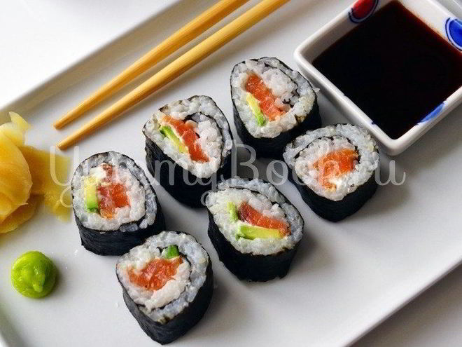 Рецепт роллов с лососем и филадельфией