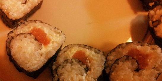 Роллы с сыром филадельфия и семгой