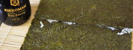 роллы сложная мозаика. Шаг 5