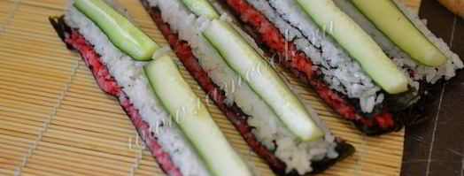 роллы сложная мозаика. Шаг 7