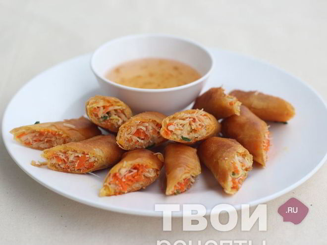 Рецепт вегетарианских спринг роллы