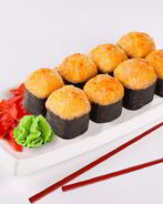 Запеченные роллы с форелью