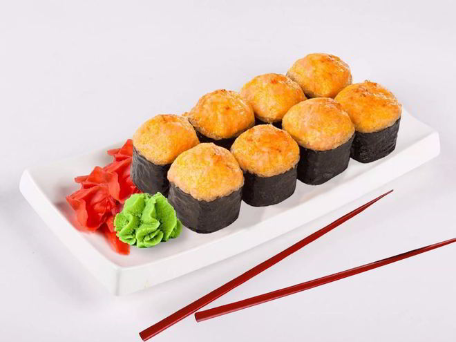 Рецепт запеченных роллов с форелью