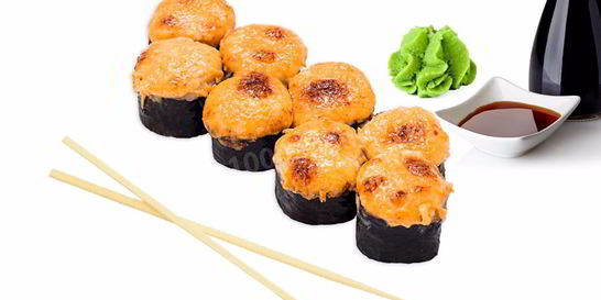 Запеченные роллы с угрем