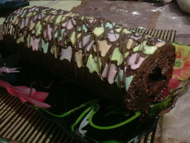 Рецепт бисквитного рулета с мастикой