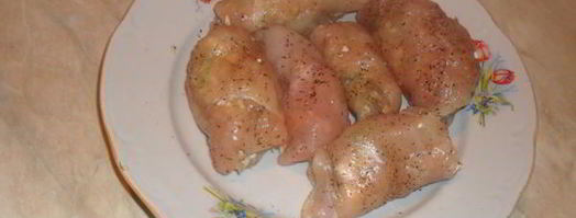 куриные рулетики с ореховой начинкой. Шаг 6