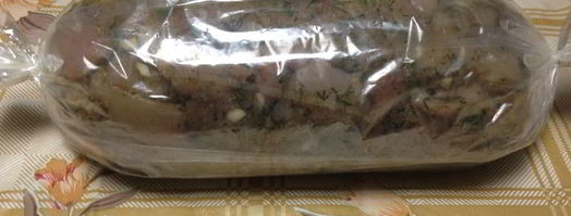 мраморный рулет из курицы. Шаг 6