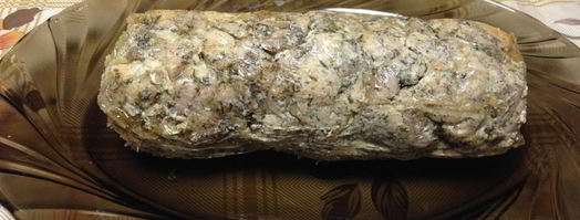 мраморный рулет из курицы. Шаг 8