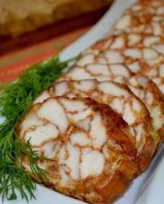 Мясная нарезка из курицы Мраморный рулет