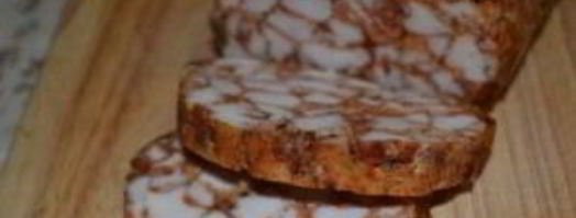 мясная нарезка из курицы мраморный рулет. Шаг 10