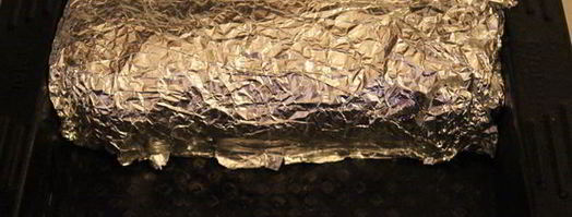 мясной рулет, фаршированный яйцами. Шаг 6