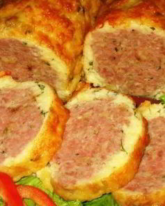 Мясной рулет в картофельной оболочке