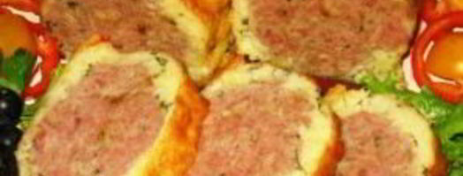 мясной рулет в картофельной оболочке. Шаг 6