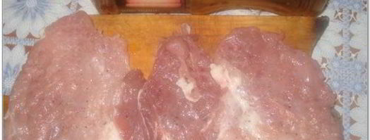 мясные рулетики с куриной печенью и перцем. Шаг 3