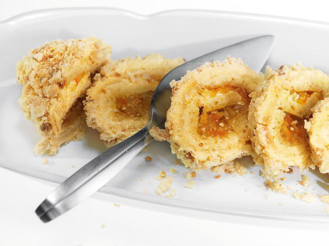 Рецепт рулета из бриоши с тремя наполнителями