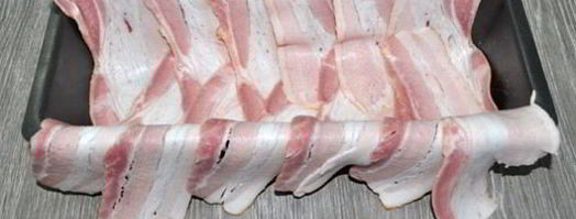 рулет из куриной грудки с картофелем в беконе. Шаг 5