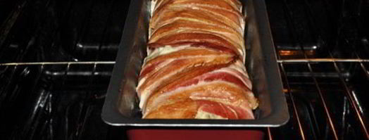 рулет из куриной грудки с картофелем в беконе. Шаг 11