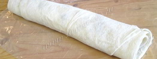 рулет из лаваша с селедкой. Шаг 9