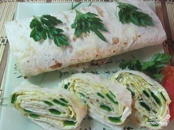 Рецепт рулета из лаваша с сыром