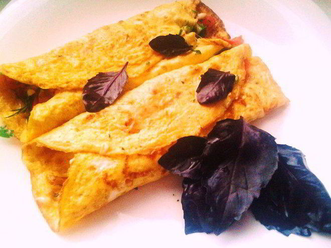 Рецепт рулета из омлета