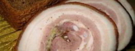 рулет из сала в луковой шелухе. Шаг 9