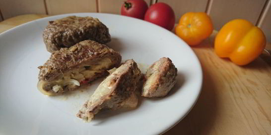 Рулет из телячьей отбивной