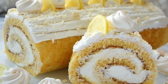 Рулет с лимонной начинкой