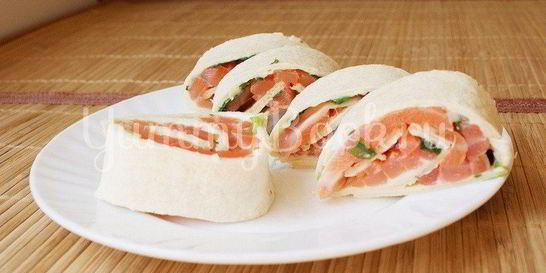 Рулетики из семги