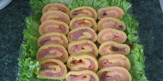 Сырный рулет с рыбой