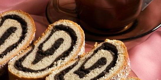 Творожный рулет с маком