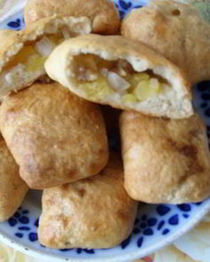 Печеная самса с тыквой