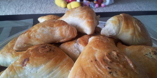 Самса из готового теста