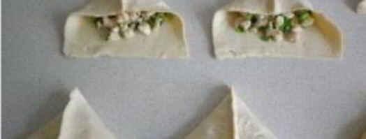 самса из слоеного теста с курицей. Шаг 3