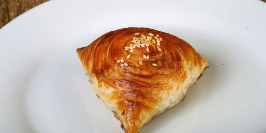 Самса с картошкой на воде