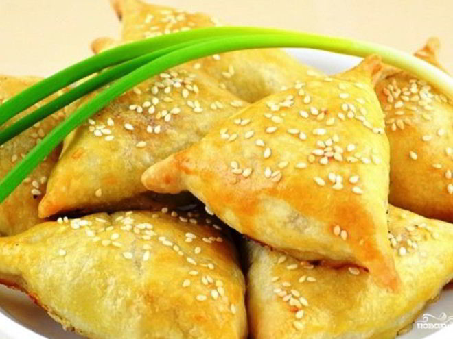 Рецепт самсы с курицей и грибами