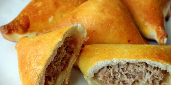 Самса с мясом и фасолью