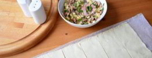 самса с ветчиной и сыром. Шаг 4