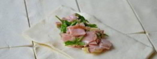 самса с ветчиной и сыром. Шаг 5