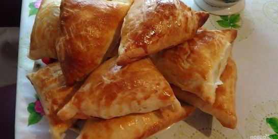 Самса слоеная с картофелем