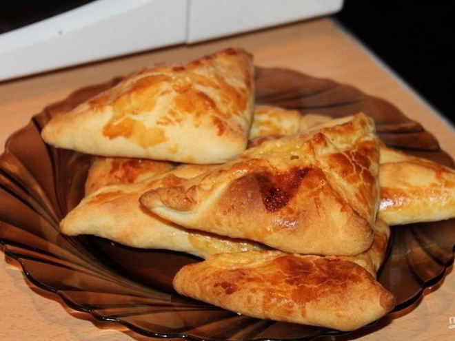 Рецепт слоеной самсы с сыром