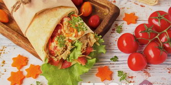 Домашняя шаурма с курицей