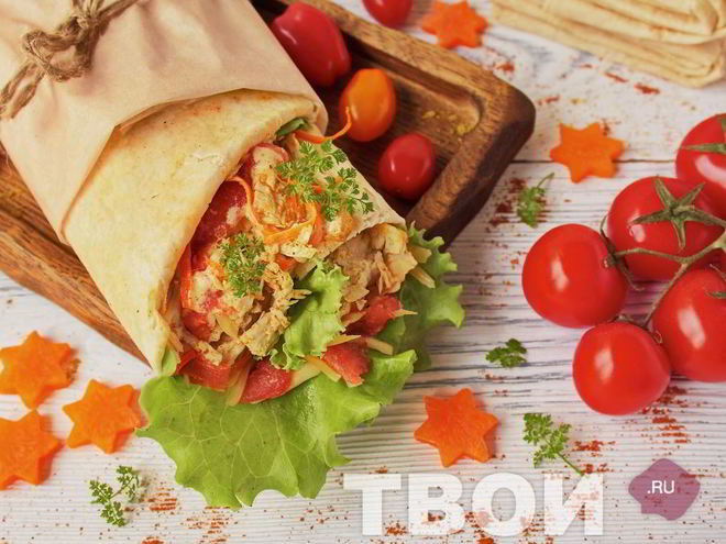 Рецепт домашней шаурмы с курицей