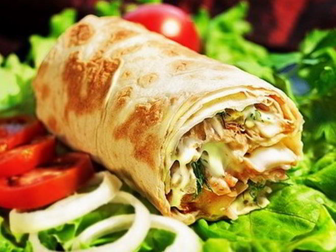 Рецепт домашней шаурмы с овощами и куриной грудкой