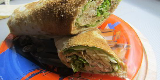 Домашняя шаурма с сыром