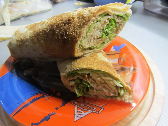 Рецепт домашней шаурмы с сыром