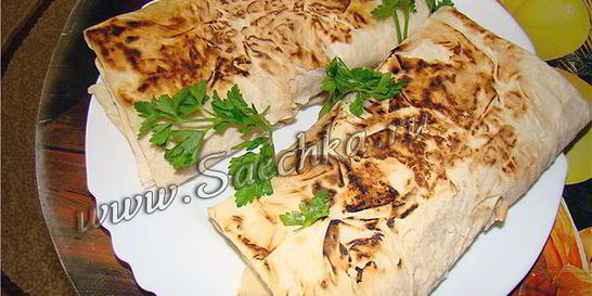 Мясо в лаваше
