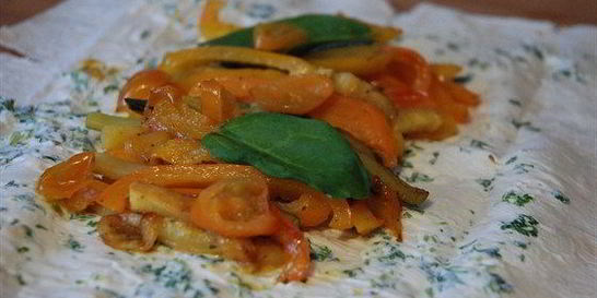 Овощная шаурма с чесночным соусом