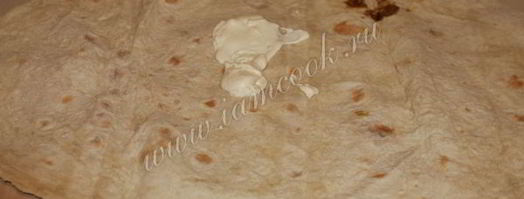 шаурма по-домашнему с курицей. Шаг 11